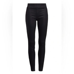 L' AGENCE Rochelle High Rise Pull on Jean Black Coated Size Large